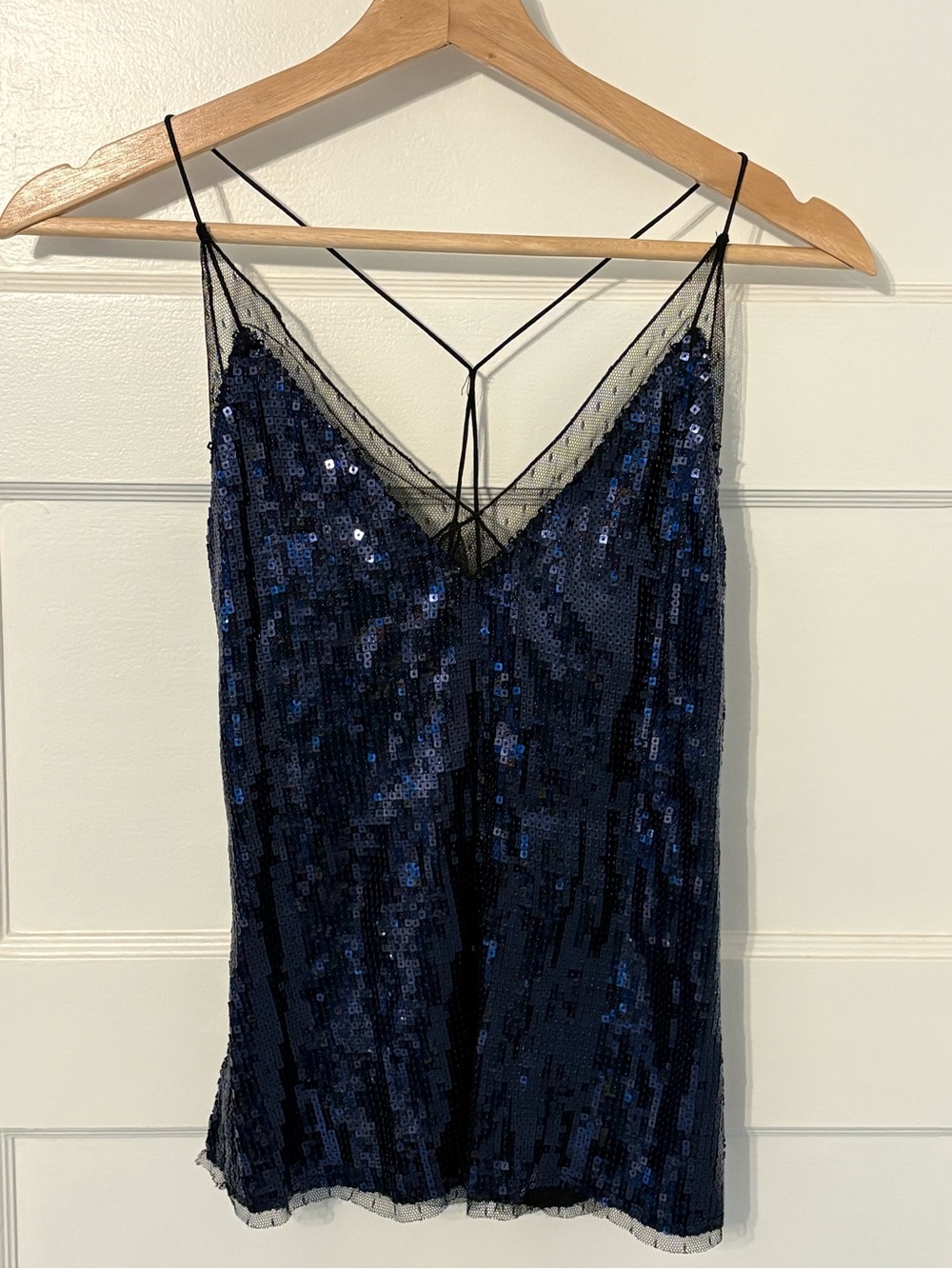Free People sequined going out top XS